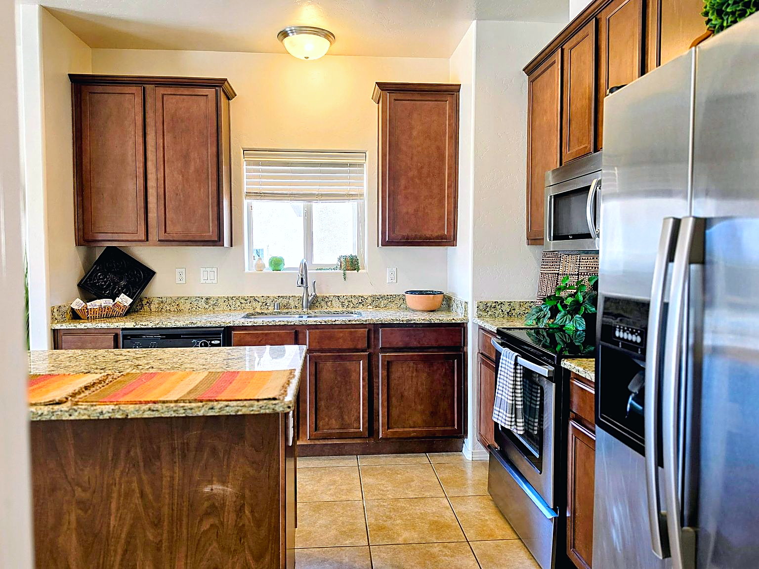 Kitchen — Granite counters and island